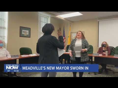 Meadville’s New Mayor Jamie Kinder Sworn In
