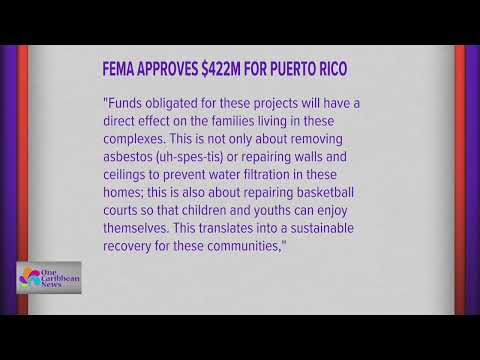 FEMA Approves $422M for Puerto Rico