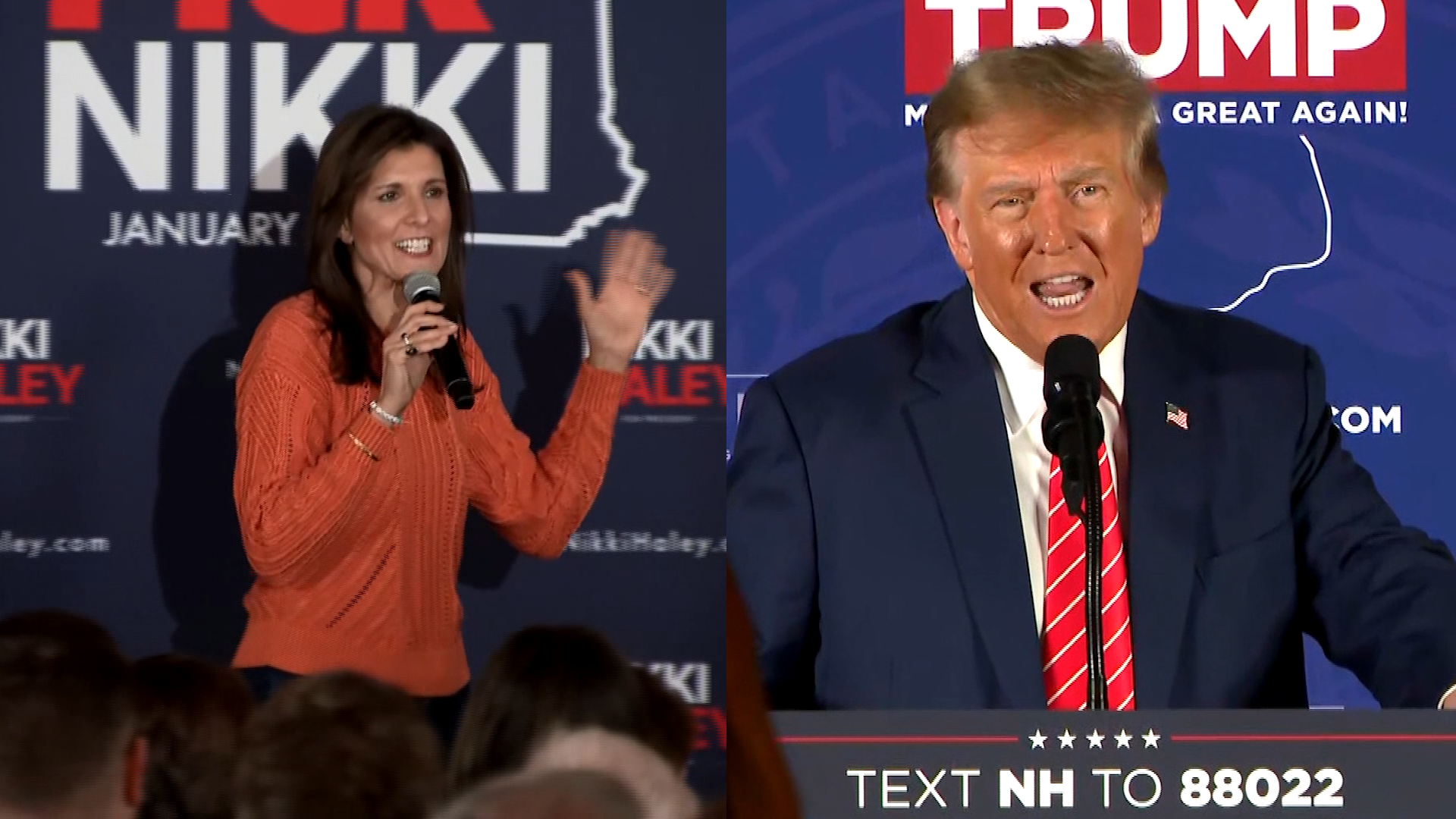 Trump, Haley Go Head-to-Head in New Hampshire Primary