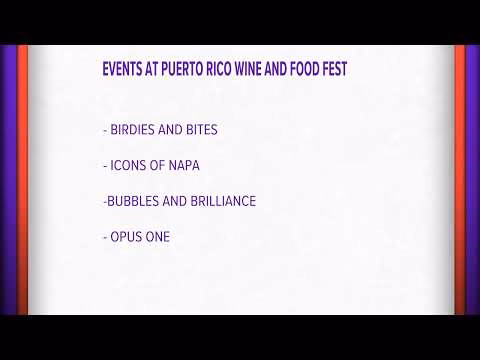 Puerto Rico Wine and Food Fest Unveils Lineup