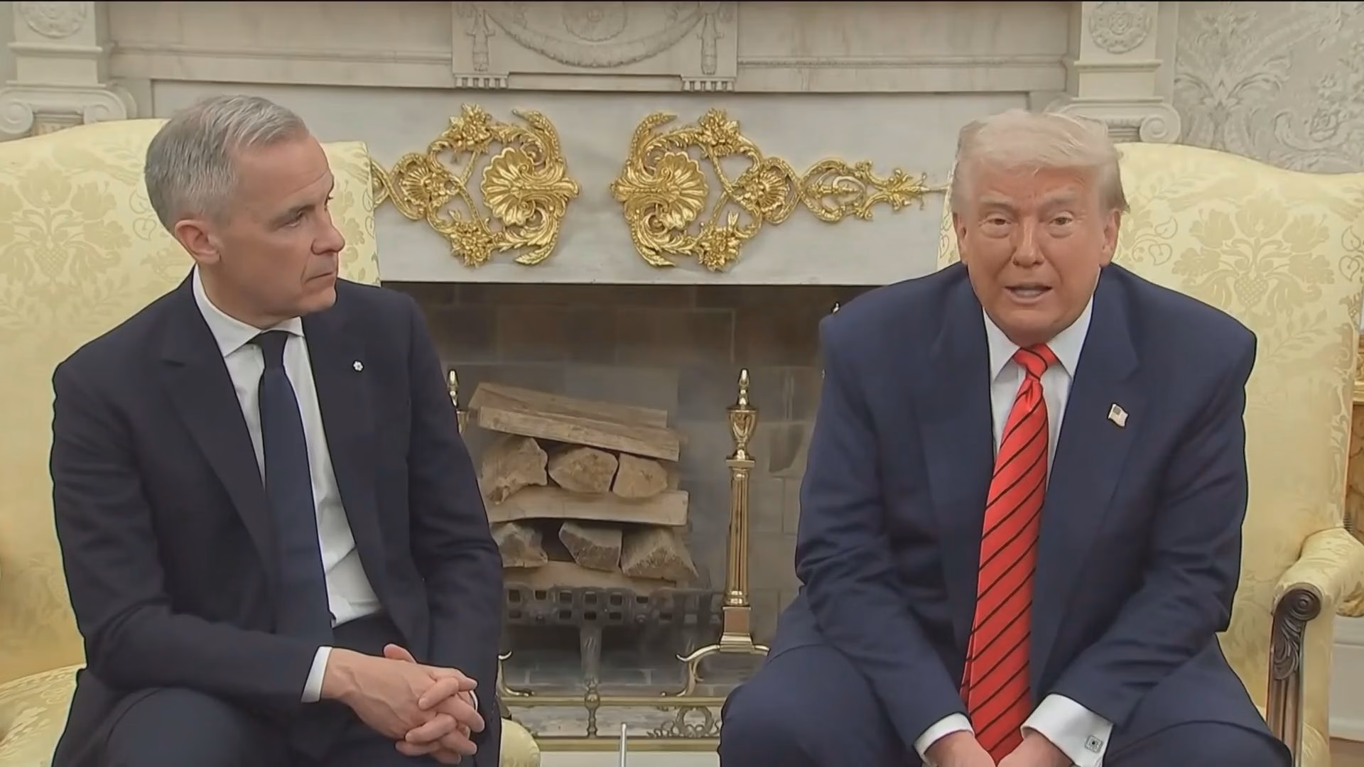 Trump and Canada’s PM Focus on Tariffs in White House Meeting